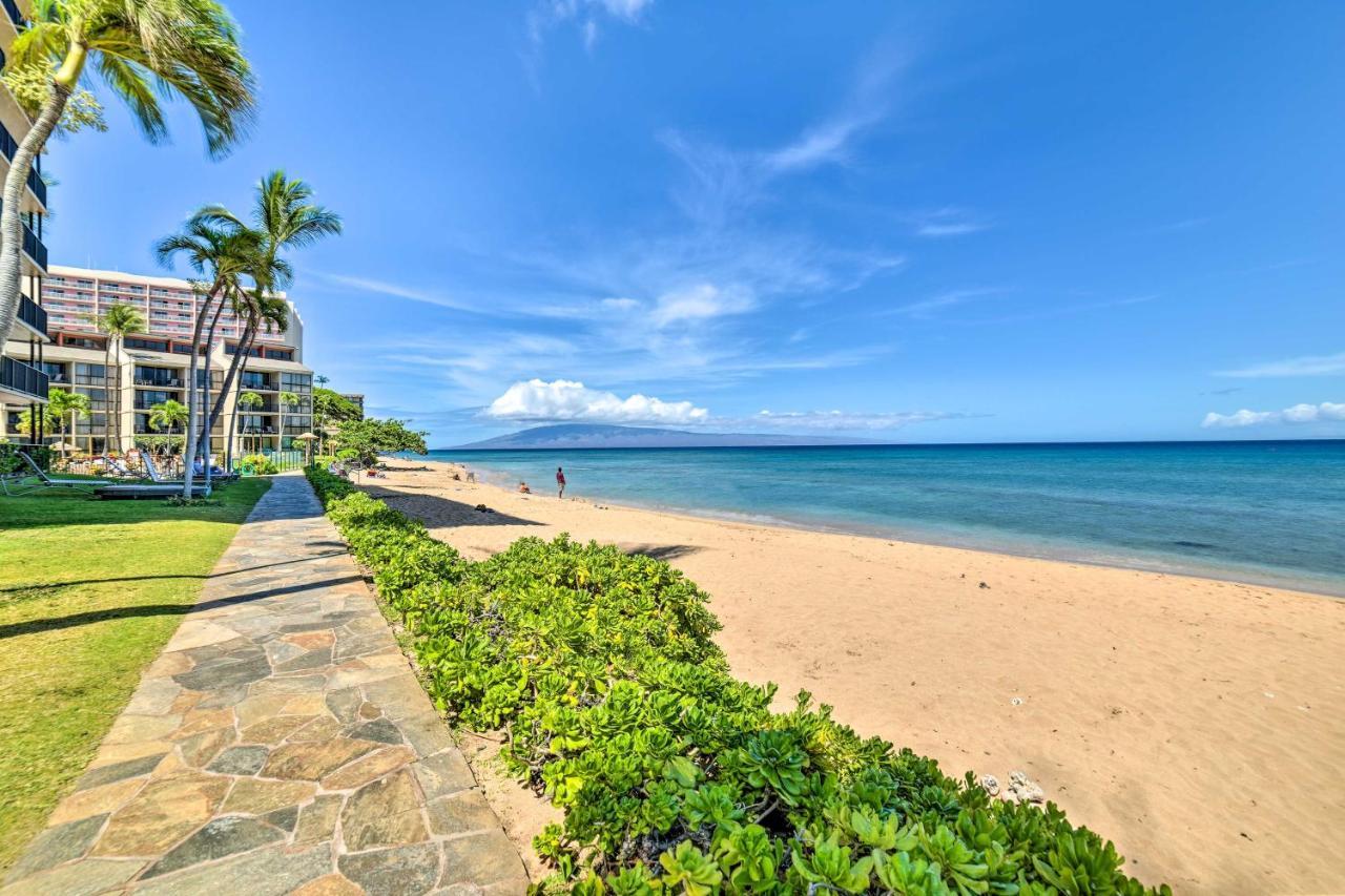 Cute Beachfront Condo With Lanai And Resort Pools Kahana Exteriör bild