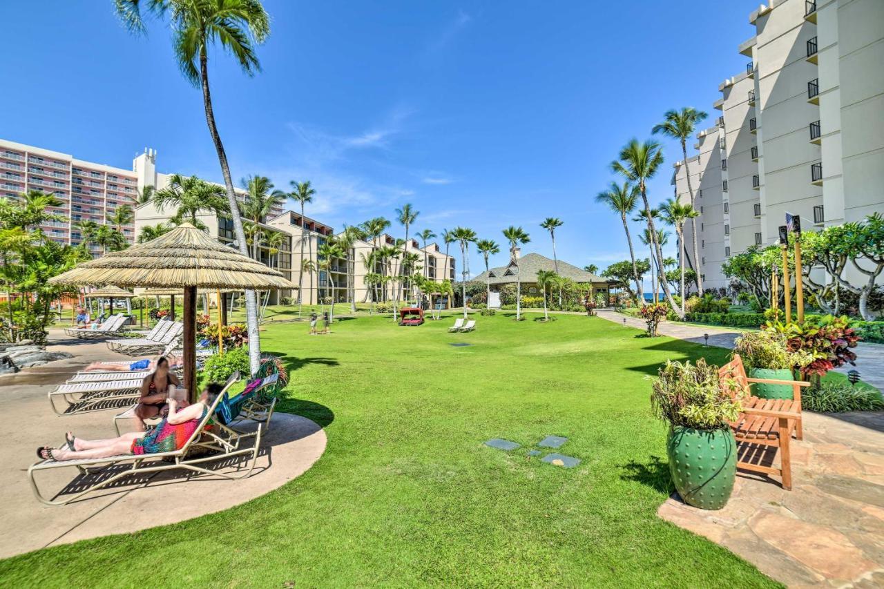 Cute Beachfront Condo With Lanai And Resort Pools Kahana Exteriör bild